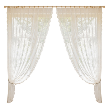 Mežģīņu tīkla aizkars, poliesters, franču stils, mežģīņu izstrāde, caurules, āķi, urbšana, 100% poliesters