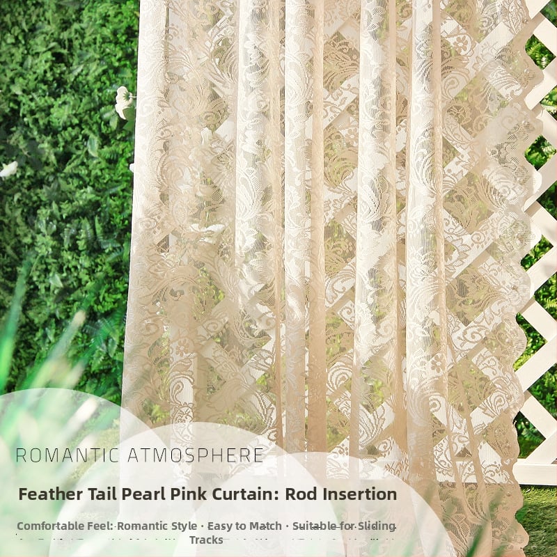 Mežģīņu tīkla aizkars, poliesters, franču stils, mežģīņu izstrāde, caurules, āķi, urbšana, 100% poliesters