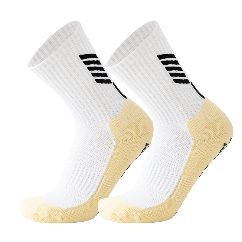 Futbolo kojinės, rudens–žiema, vidutinio ilgio, klijuotas padas ir rankšluosčio tipo padas, atsparios slydimui, sugeria prakaitą