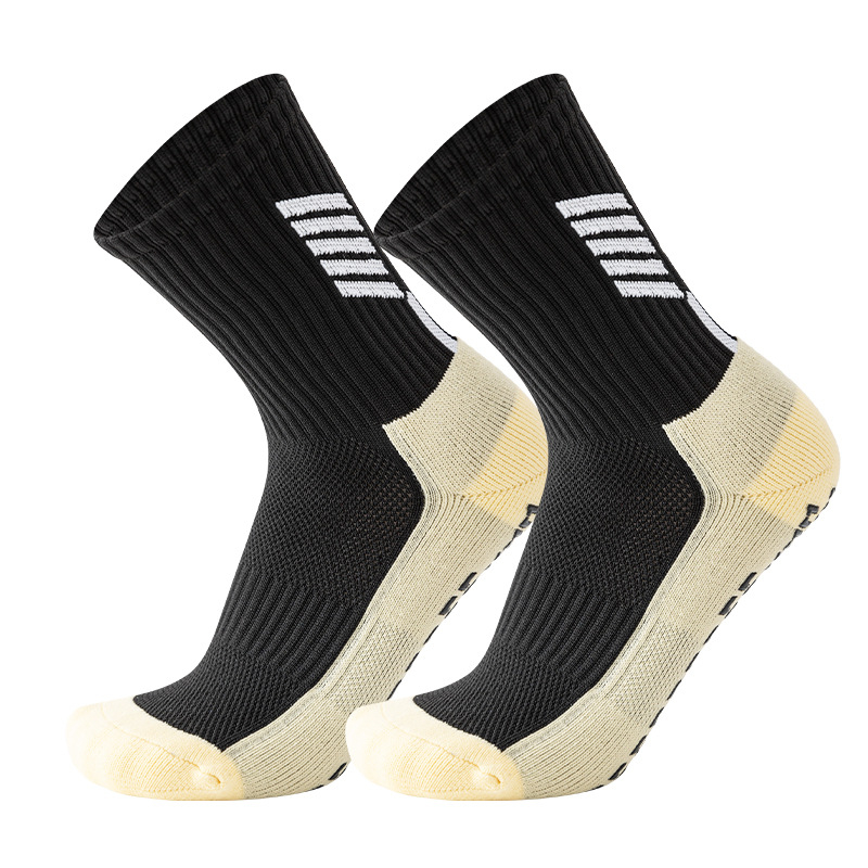 Futbolo kojinės, rudens–žiema, vidutinio ilgio, klijuotas padas ir rankšluosčio tipo padas, atsparios slydimui, sugeria prakaitą