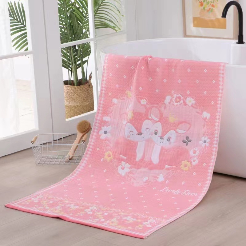 Moo Ručnik za kupanje i plažu od 100% pamuka, Jacquard, 400–500 g, pređa 32