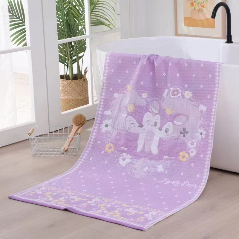 Moo Ručnik za kupanje i plažu od 100% pamuka, Jacquard, 400–500 g, pređa 32