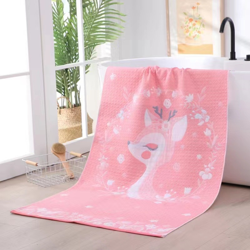 Moo Ručnik za kupanje i plažu od 100% pamuka, Jacquard, 400–500 g, pređa 32