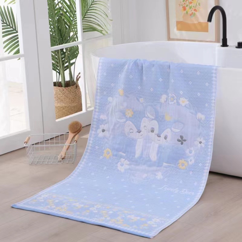 Moo Ručnik za kupanje i plažu od 100% pamuka, Jacquard, 400–500 g, pređa 32