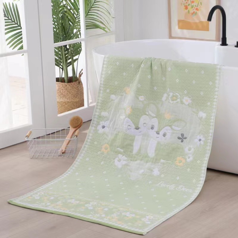 Moo Ručnik za kupanje i plažu od 100% pamuka, Jacquard, 400–500 g, pređa 32