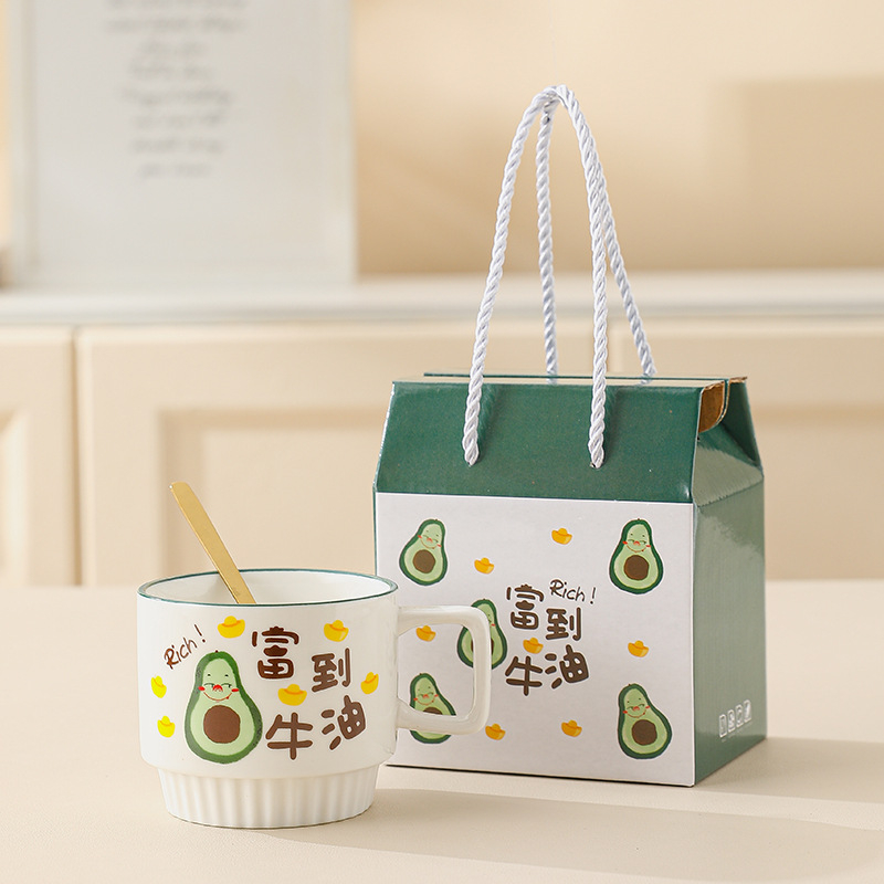 Kausa komplekts dāvanas kastē – keramikas krūze ar logotipu, porcelāns, mikroviļņu drošs, 3 gab., UCOROOM