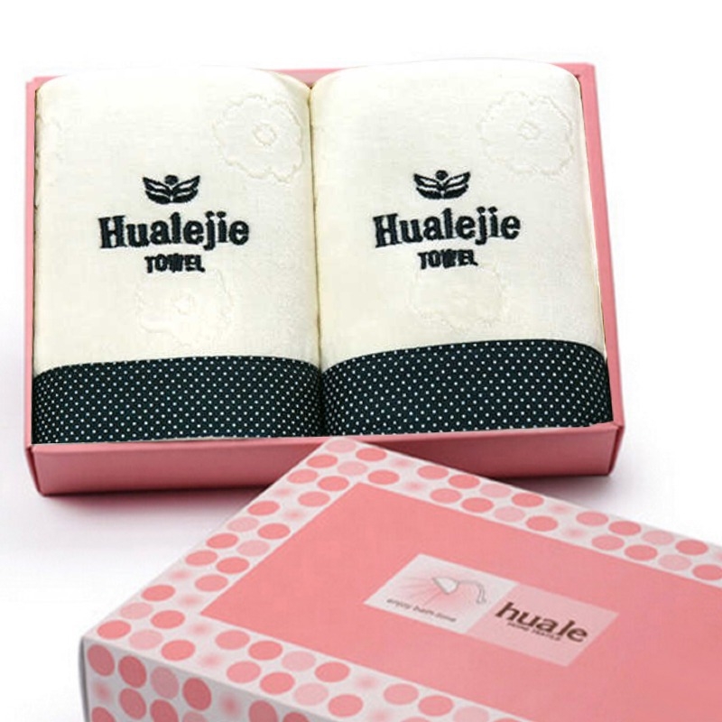 Hua Le Set ručnika od čiste pamuka – ručnik i ručnik za lice, 100–120 g, mogućnost prilagodbe obrade