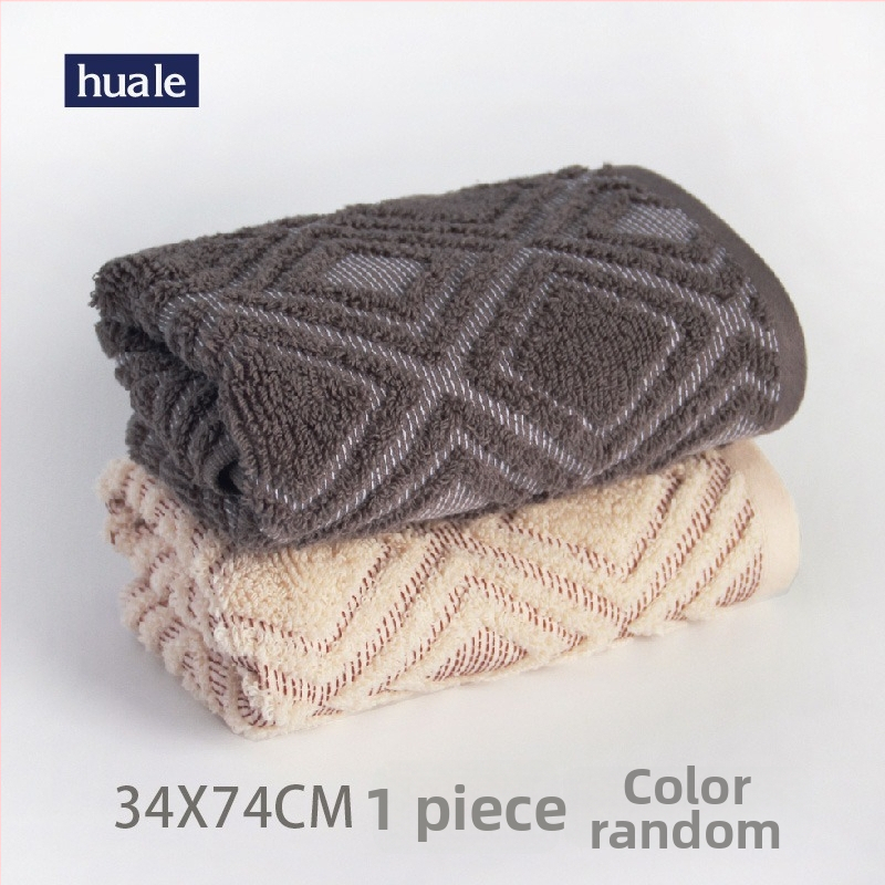 Hua Le Set ručnika od čiste pamuka – ručnik i ručnik za lice, 100–120 g, mogućnost prilagodbe obrade