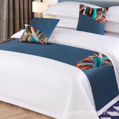 Szállodai asztali zászló – geometriai absztrakció, acetát szál, modern minimalizmus, Guangzhou Zhongling