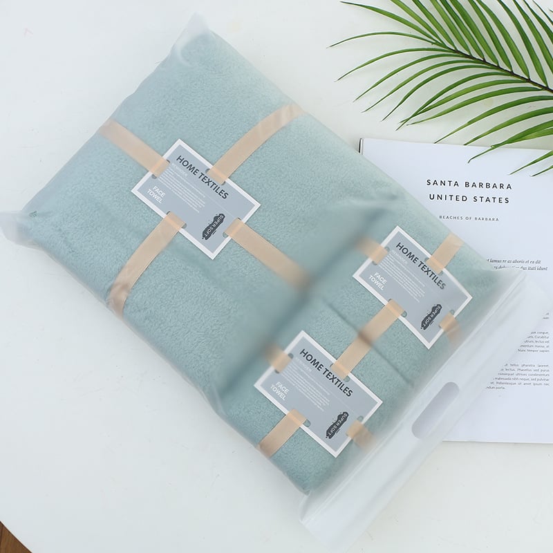 Korall Velúr fürdőtörölközők 3 részes szett, 100% pamut, sima szövés, céges ajándék