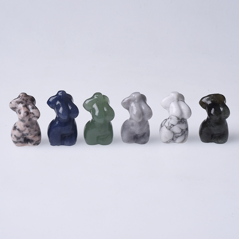 Kristalna figurica, karakterna statua, približno 150 g, moderni minimalistički stil