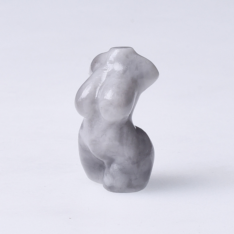 Kristalna figurica, karakterna statua, približno 150 g, moderni minimalistički stil
