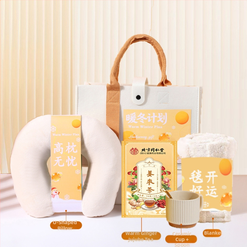 Biznesa dāvanu komplekts — minimālistisks stils, iesaiņots dāvanu kastē, rudens–ziemas sezona, korporatīvās dāvanas