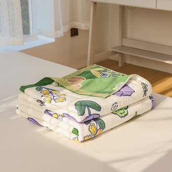 10 slāņu kokvilnas dvieļu segu ar džakarda rakstu, Xiang Bo, multfilmas motīvs, pavasarim un rudenim, 2000–2999 g