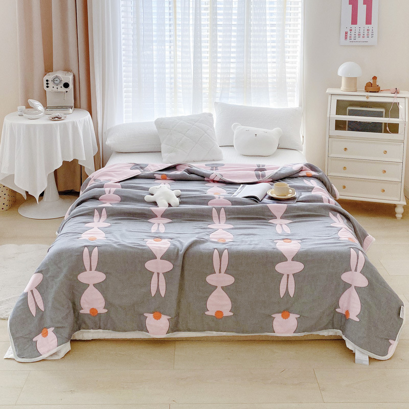 10 slāņu kokvilnas dvieļu segu ar džakarda rakstu, Xiang Bo, multfilmas motīvs, pavasarim un rudenim, 2000–2999 g