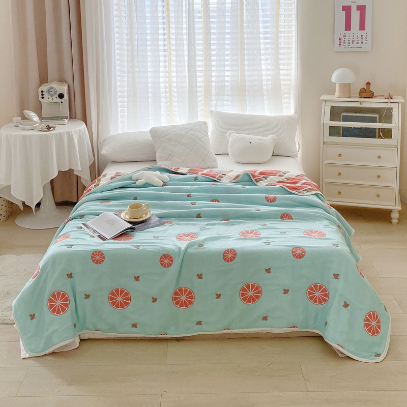 10 slāņu kokvilnas dvieļu segu ar džakarda rakstu, Xiang Bo, multfilmas motīvs, pavasarim un rudenim, 2000–2999 g