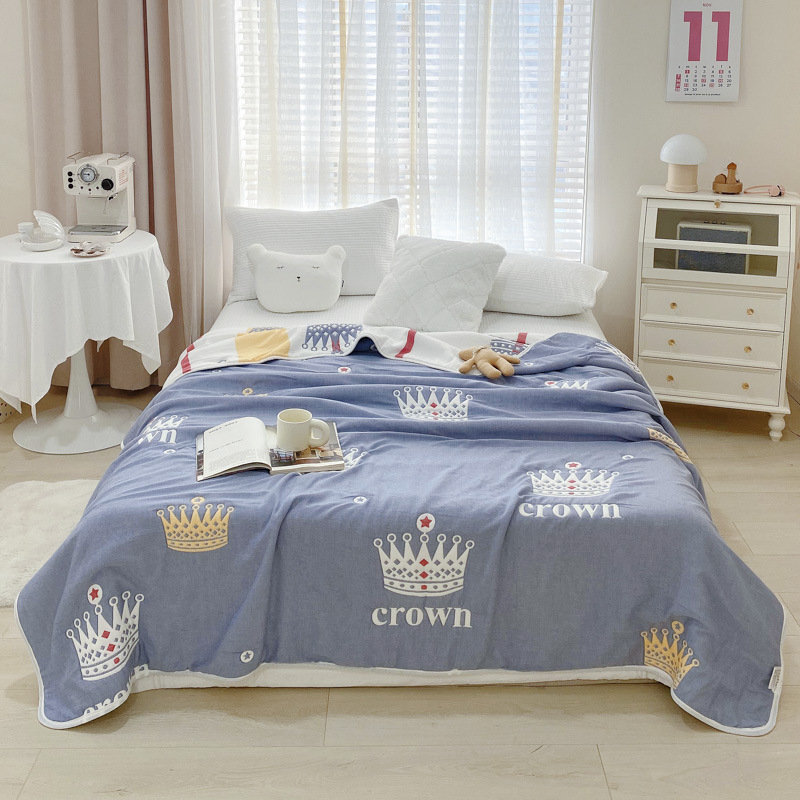 10 slāņu kokvilnas dvieļu segu ar džakarda rakstu, Xiang Bo, multfilmas motīvs, pavasarim un rudenim, 2000–2999 g