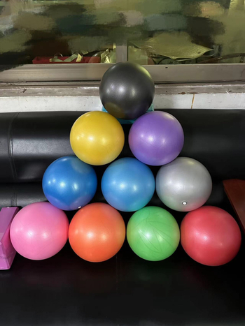 Kemei joga lopta, PVC, 100 g, napuhljiva, za treninge i Pilates