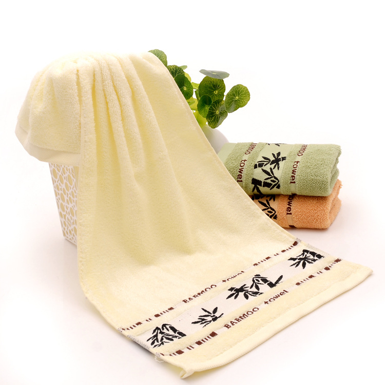 Ručnik za lice od bambusovih vlakana, Jacquard pletenje, težina 100–120 g, udio bambusovih vlakana 70%, prilagodljiva obrada