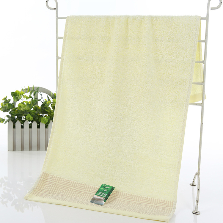 Ručnik za lice od bambusovih vlakana, Jacquard pletenje, težina 100–120 g, udio bambusovih vlakana 70%, prilagodljiva obrada