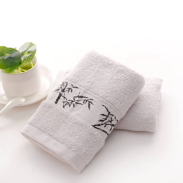 Ručnik za lice od bambusovih vlakana, Jacquard pletenje, težina 100–120 g, udio bambusovih vlakana 70%, prilagodljiva obrada