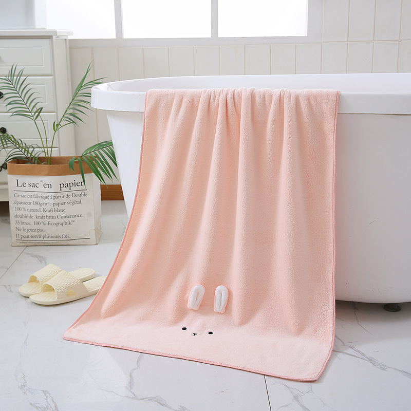 Set ručnika od coral fleece u kutiji za poklon, upijajući, debeli, ručnik za lice s motivom medvjedića