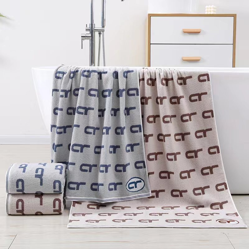 100% pamuk ručnik za kupanje, veliki ručnik za lice, jacquard tkanina, upijajući, mogućnost vezenja