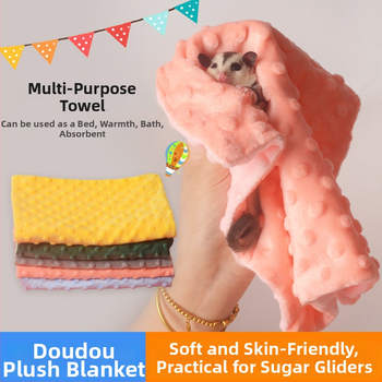 Bean fleece pledas, neimportuota, minkšta ir šilta, su graužikų raštu