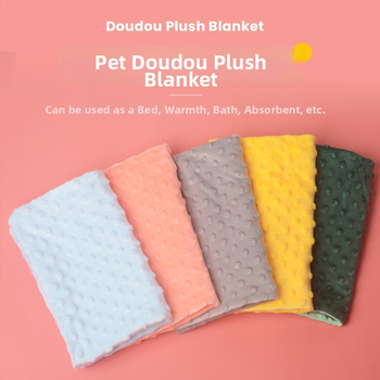 Bean fleece pledas, neimportuota, minkšta ir šilta, su graužikų raštu