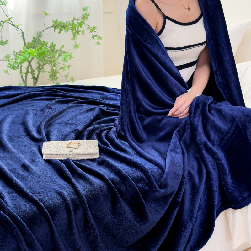 Flanelna deka – pliš, zima, jednostavan modern stil, sintetička vlakna