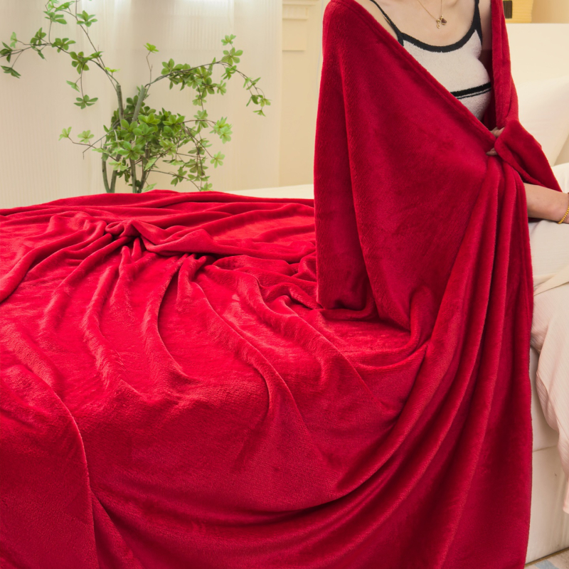 Flanelna deka – pliš, zima, jednostavan modern stil, sintetička vlakna