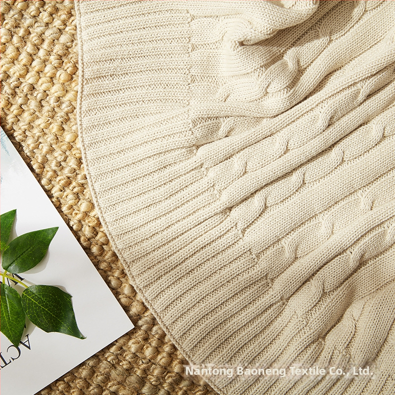 Ziemeļnieciski adīta kokvilnas sega, pielāgojama apstrāde, 800–999 g, pavasaris un rudens.