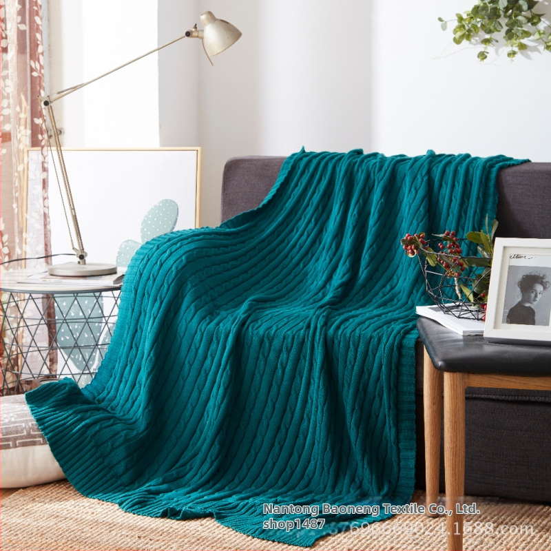 Ziemeļnieciski adīta kokvilnas sega, pielāgojama apstrāde, 800–999 g, pavasaris un rudens.