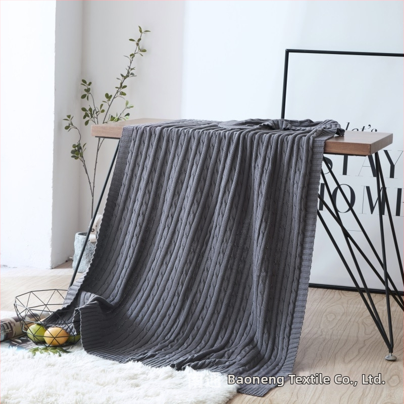 Ziemeļnieciski adīta kokvilnas sega, pielāgojama apstrāde, 800–999 g, pavasaris un rudens.