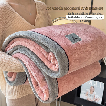 Piena velūra pleds, poliestera šķiedra, adīts, dubulti biezs, 300–500 g, visām sezonām