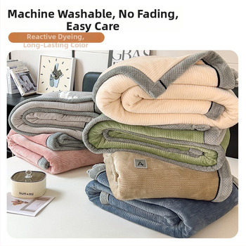 Piena velūra pleds, poliestera šķiedra, adīts, dubulti biezs, 300–500 g, visām sezonām