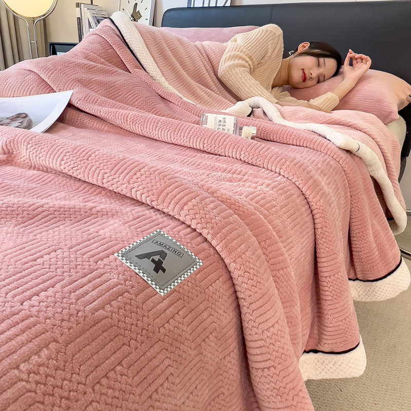 Piena velūra pleds, poliestera šķiedra, adīts, dubulti biezs, 300–500 g, visām sezonām