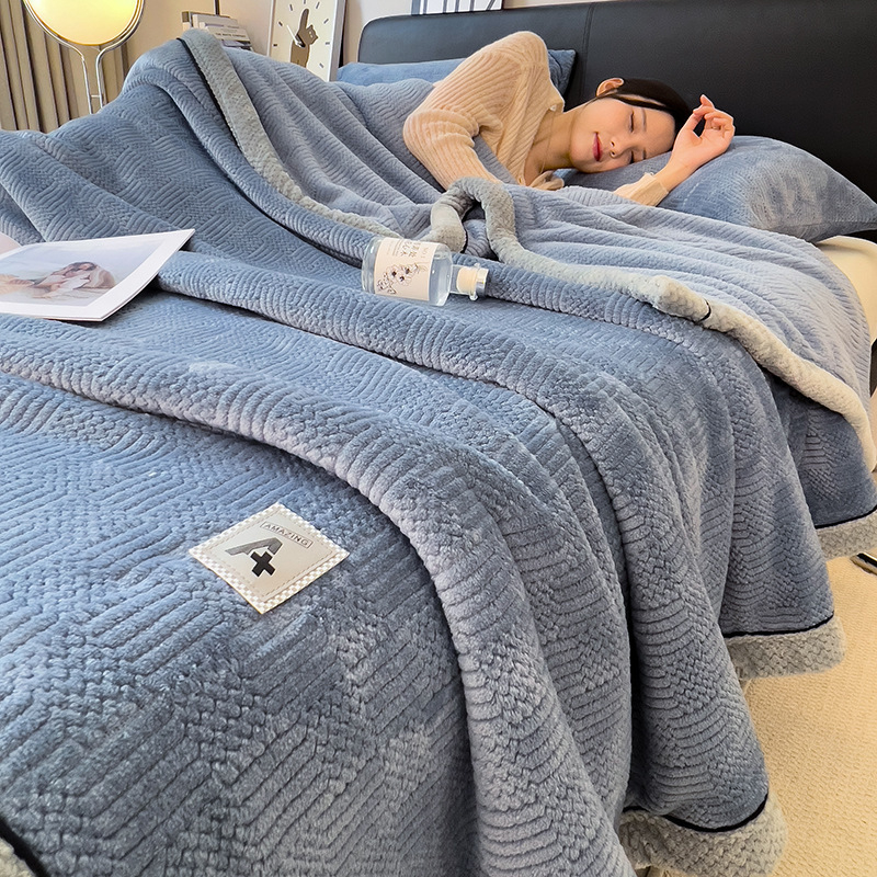 Piena velūra pleds, poliestera šķiedra, adīts, dubulti biezs, 300–500 g, visām sezonām