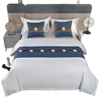 Szállodai ágynemű-kiegészítők — poliészter, modern minimalizmus, testreszabás elérhető, logónyomás elérhető, geometriai absztrakt mintázat