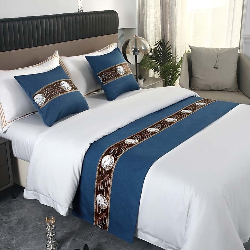 Szállodai ágynemű-kiegészítők — poliészter, modern minimalizmus, testreszabás elérhető, logónyomás elérhető, geometriai absztrakt mintázat