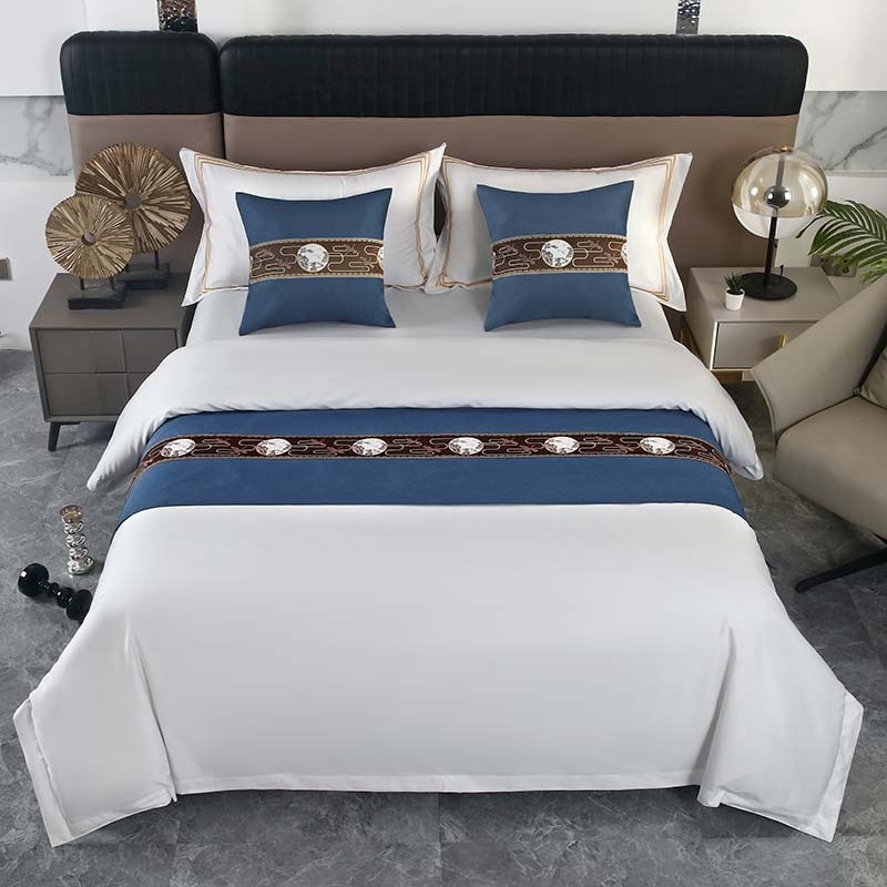 Szállodai ágynemű-kiegészítők — poliészter, modern minimalizmus, testreszabás elérhető, logónyomás elérhető, geometriai absztrakt mintázat