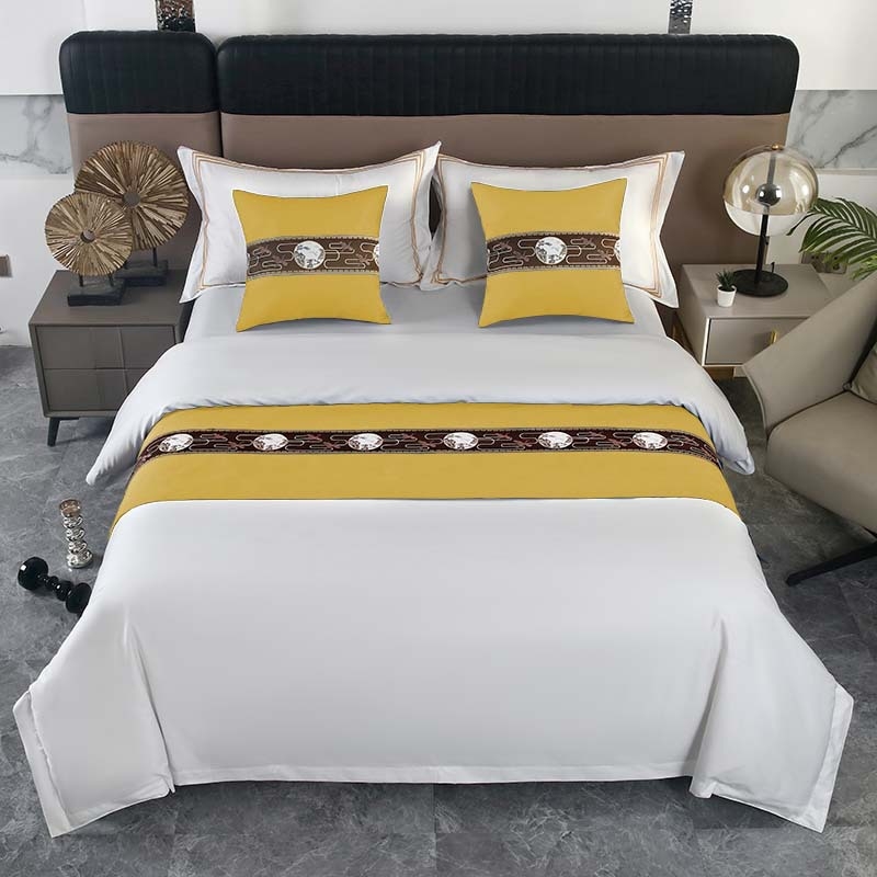 Szállodai ágynemű-kiegészítők — poliészter, modern minimalizmus, testreszabás elérhető, logónyomás elérhető, geometriai absztrakt mintázat