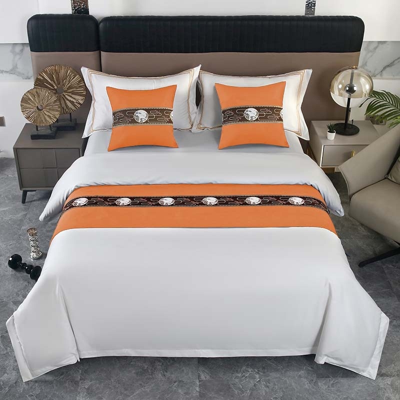 Szállodai ágynemű-kiegészítők — poliészter, modern minimalizmus, testreszabás elérhető, logónyomás elérhető, geometriai absztrakt mintázat