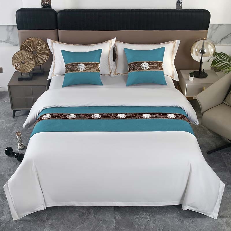 Szállodai ágynemű-kiegészítők — poliészter, modern minimalizmus, testreszabás elérhető, logónyomás elérhető, geometriai absztrakt mintázat