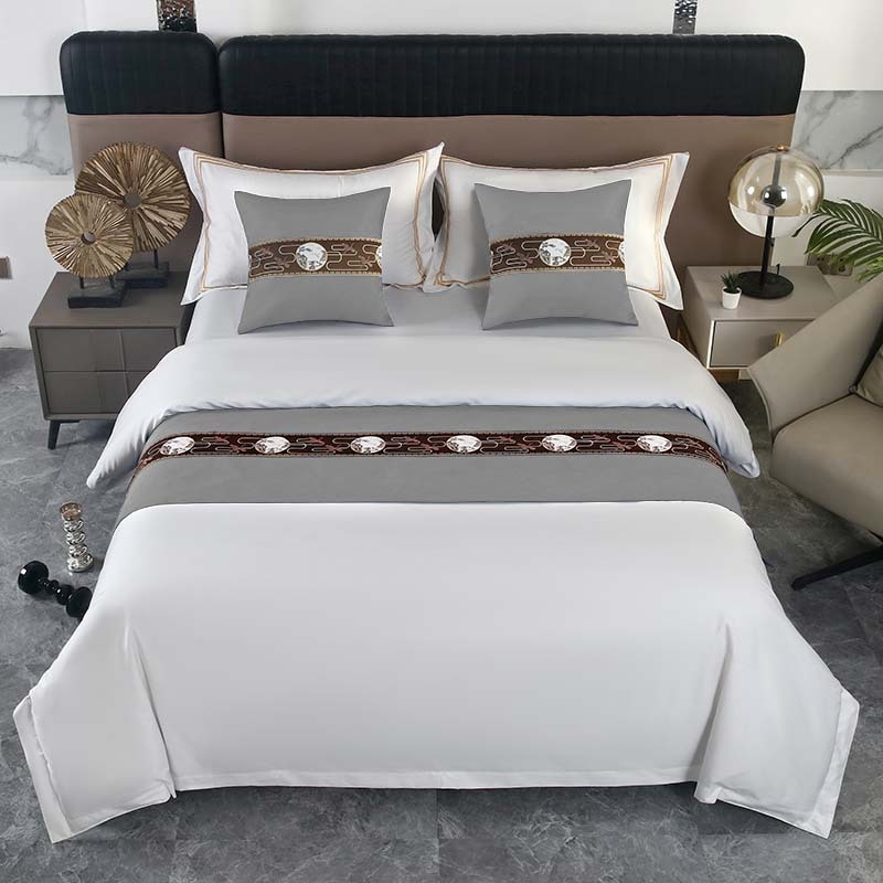 Szállodai ágynemű-kiegészítők — poliészter, modern minimalizmus, testreszabás elérhető, logónyomás elérhető, geometriai absztrakt mintázat