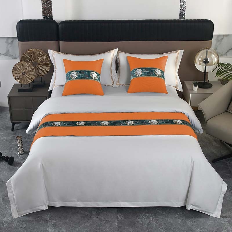 Szállodai ágynemű-kiegészítők — poliészter, modern minimalizmus, testreszabás elérhető, logónyomás elérhető, geometriai absztrakt mintázat