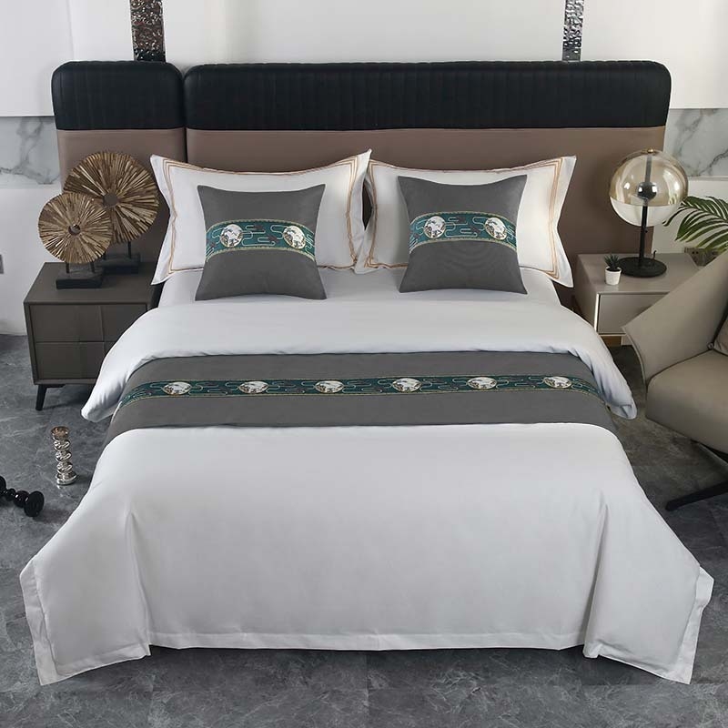 Szállodai ágynemű-kiegészítők — poliészter, modern minimalizmus, testreszabás elérhető, logónyomás elérhető, geometriai absztrakt mintázat