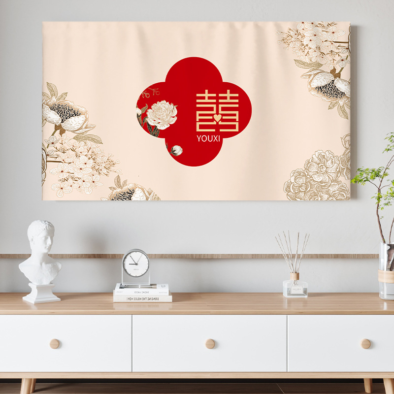 Navlaka za televizor, platno, stil Novi kineski stil, zaštitno kućište od prašine za LCD televizore