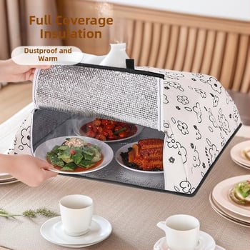 Kokkupandav isoleeritud köögiviljakate - mitmekülgne tolmukaitse välistingimustes, putukate kilp, materjalid: PP + alumiiniumfoolium + polüester