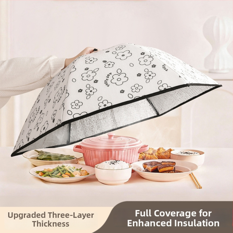 Sklopný izolovaný kryt zeleniny - viacúčelová ochrana proti prachu pre vonkajšie použitie, štít proti hmyzu, materiály: PP + hliníková fólia + polyester